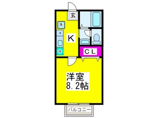 クレ－ル北長尾の物件間取画像